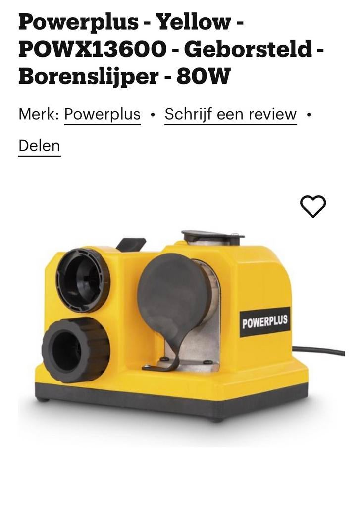 Powerplus borenslijper, Ophalen of Verzenden, Zo goed als nieuw