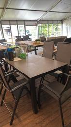 Suns vigo tuintafels antraciet en wit, Ophalen, Nieuw, Rechthoekig, Aluminium