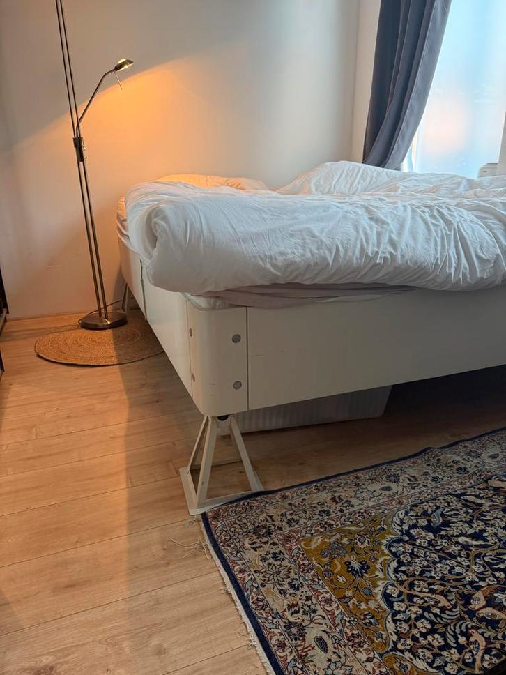 Auping bed 160x200, Huis en Inrichting, Slaapkamer | Bedden, Gebruikt, Tweepersoons, 160 cm, 200 cm, Metaal, Wit, Ophalen of Verzenden