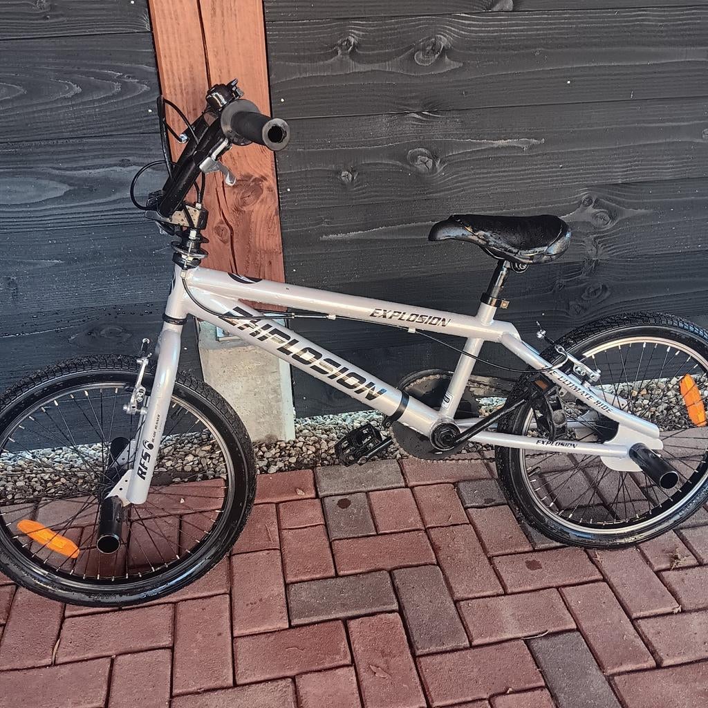 Explosion BMX fiets - Zilverkleurig met voetsteunen, Ophalen, Gebruikt, Explosion, Staal