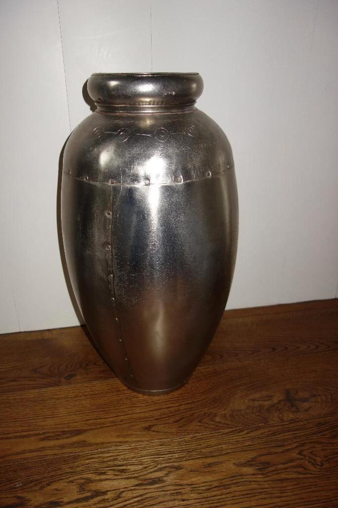 Metalen vaas 65 cm.hoog Metaal. Paraplubak, Ophalen, Zo goed als nieuw, Metaal