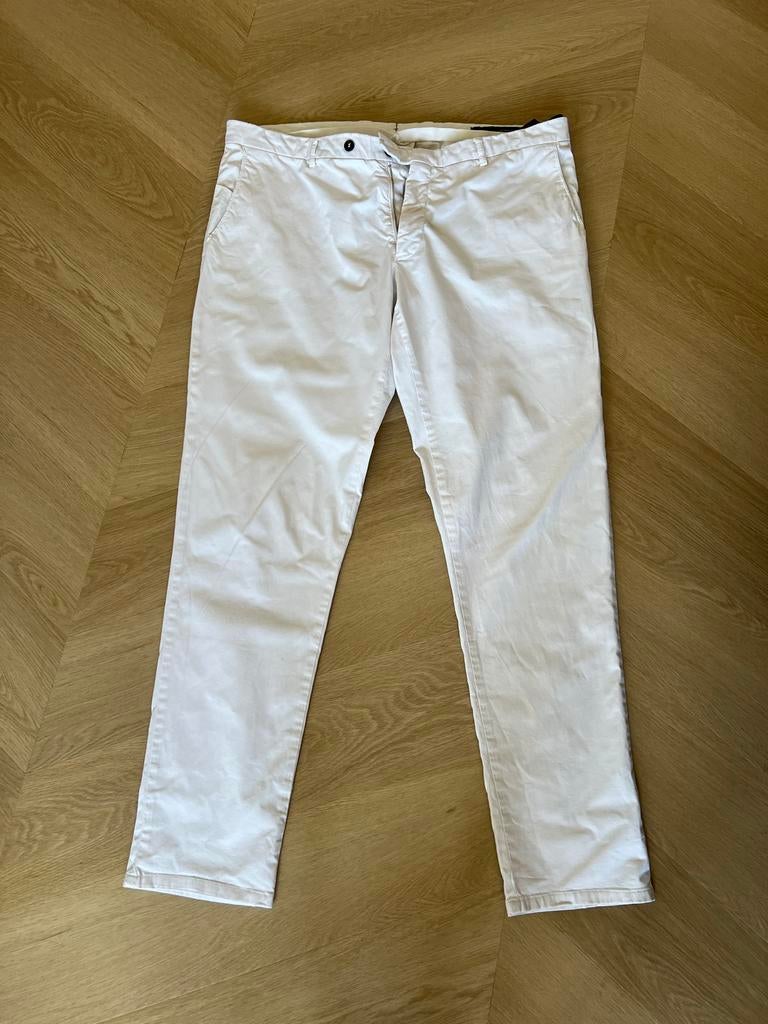 Berwich Chino Wit Maat 56 - Zo goed als nieuw, Kleding | Heren, Broeken en Pantalons, Verzenden, Zo goed als nieuw, Maat 56/58 (XL)