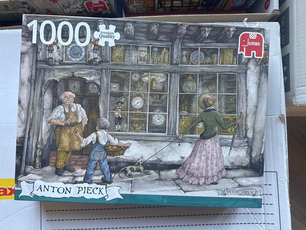 Anton Pieck Puzzel 1000 Stukjes - Klokkenmaker, Ophalen of Verzenden, 500 t/m 1500 stukjes, Zo goed als nieuw