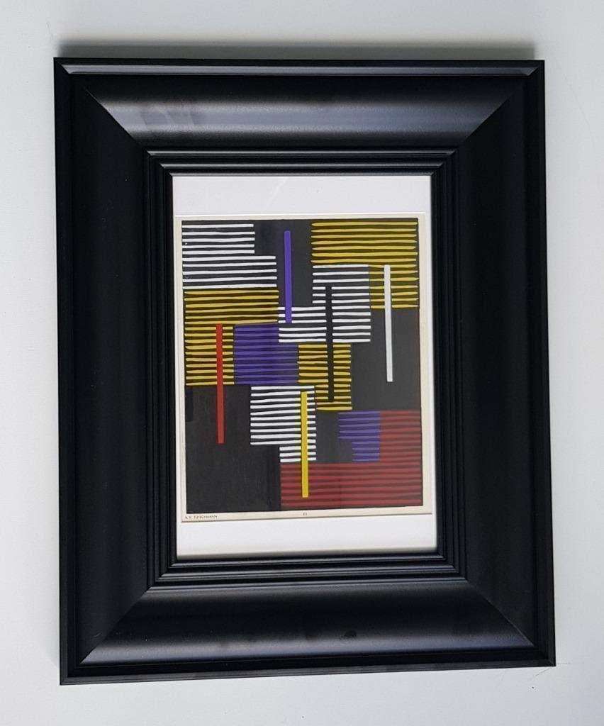 A R Fleischmann color pochoir 1952, Antiek en Kunst, Kunst | Litho's en Zeefdrukken, Ophalen of Verzenden