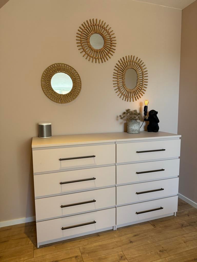 Ikea Malm ladekast met 4 lades, Ophalen, 100 tot 150 cm, 50 tot 100 cm, Zo goed als nieuw