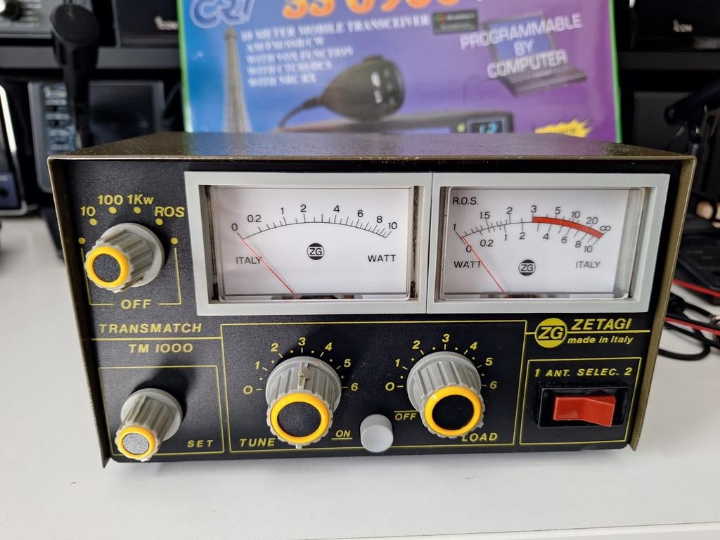 Te koop swr power transmatch tuner Tm1000 zetagi, Telecommunicatie, Zenders en Ontvangers, Ophalen of Verzenden