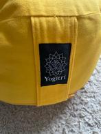 Meditatiekussen Yogitri - Geel met Chakra Borduurwerk, Ophalen of Verzenden, Zo goed als nieuw, Geel, Rond