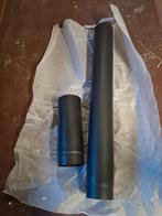 Zwart stalen kachelpijp 120mm, 2mm dik - 1.30m totaal, Ophalen