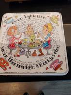 Leuke Blond Amsterdam koektrommel - Even bijkletsen, Ophalen of Verzenden, Gebruikt, Koek(jes), Overige merken