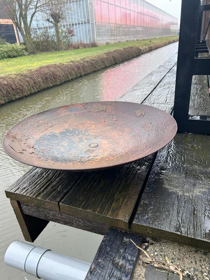 Cortenstaal vuurschaal - stoer en sfeervol!, Tuin en Terras, Vuurkorven, Gebruikt, Vuurkorf, Ophalen