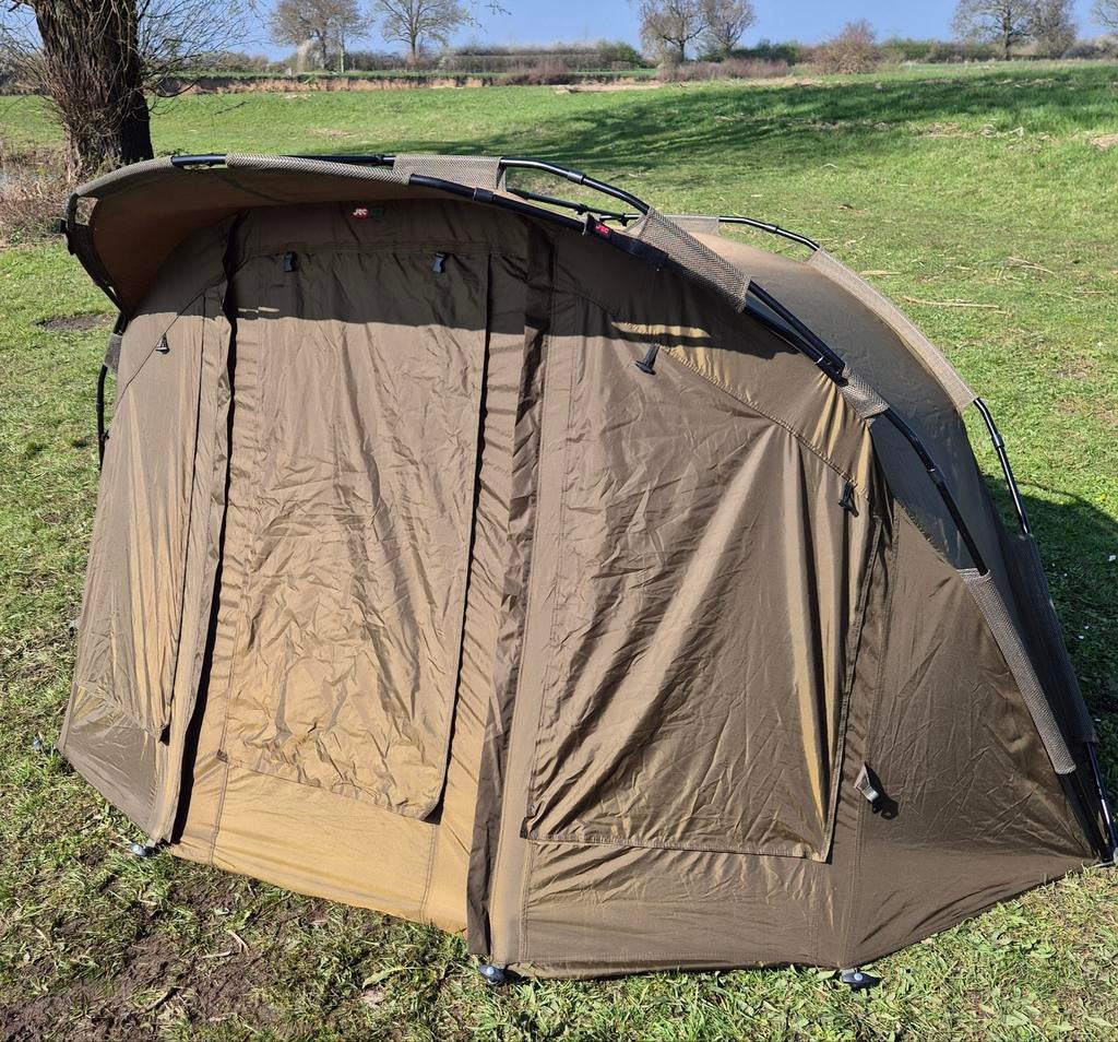 JRC Defender Peak 1-Man Bivvy karpertent vistent shelter, Ophalen of Verzenden, Zo goed als nieuw, Overige typen