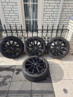 15 Inch Zwarte Lichtmetalen Velgen 5x114.3 ET40 met Banden, Auto-onderdelen, Banden en Velgen, Ophalen, Gebruikt, 15 inch, Banden en Velgen