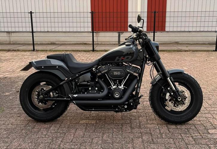 Harley Davidson Fatbob 114 Gunship Grey, Motoren, Motoren | Harley-Davidson, Bedrijf, Chopper, meer dan 35 kW, 2 cilinders, Sportuitlaat