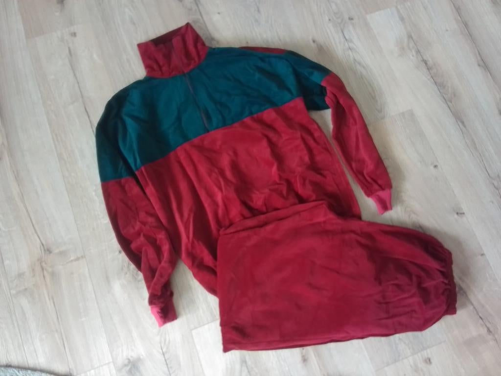 Vintage huispak, Kleding | Dames, Huispakken, Ophalen of Verzenden, Gedragen, Maat 46/48 (XL) of groter, Rood