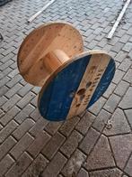 Te Koop, Houten Kabelhaspel Bijzettafel, Ophalen