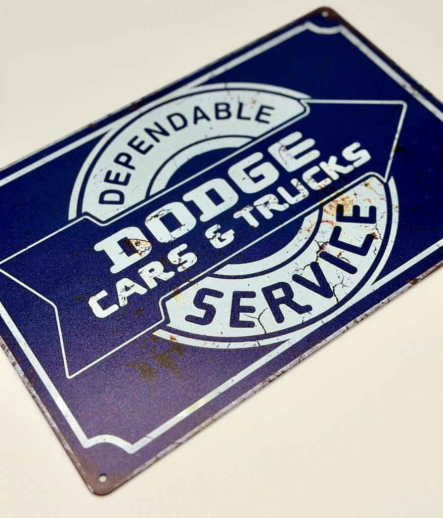 Dodge cars and trucks service bord w200 pickup W100 RAM, Verzamelen, Verzenden, Nieuw, Reclamebord