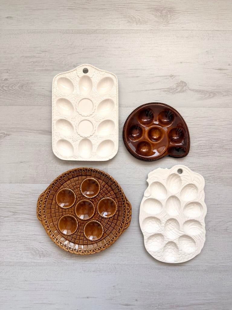 Vintage eier borden p.p, Diversen, Pasen, Ophalen of Verzenden, Zo goed als nieuw