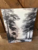 Canvas schilderij IKEA met bos in zwart-wit, Ophalen, Gebruikt, Schilderij, 50 tot 75 cm