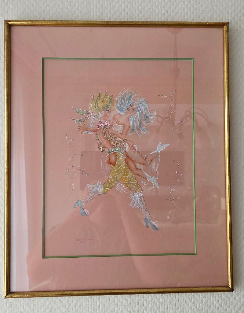 Uniek & Sensueel getiteld -The Harlequin’s Dance, Antiek en Kunst, Ophalen of Verzenden