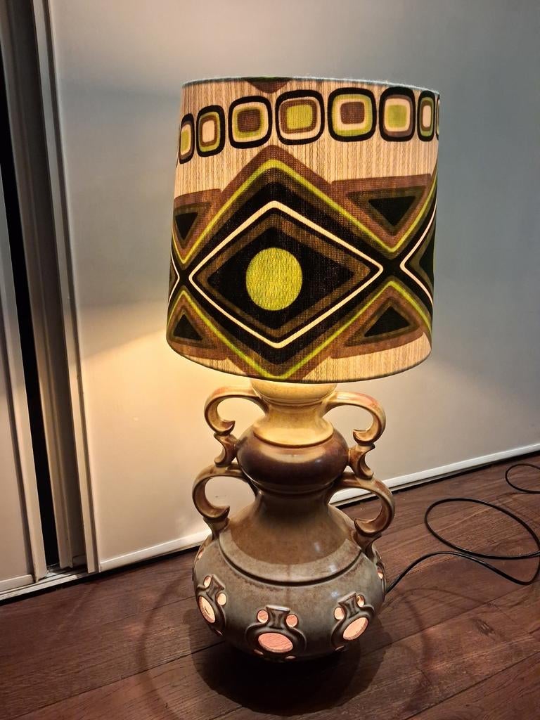 Originele West Germany vaas vloerlamp 2 lichtpunten, Antiek en Kunst, Ophalen of Verzenden