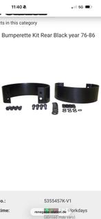 Jeep cj 76-86 bumperettes zwart nieuw, Auto-onderdelen, Jeep, Jeep, Nieuw, Ophalen of Verzenden