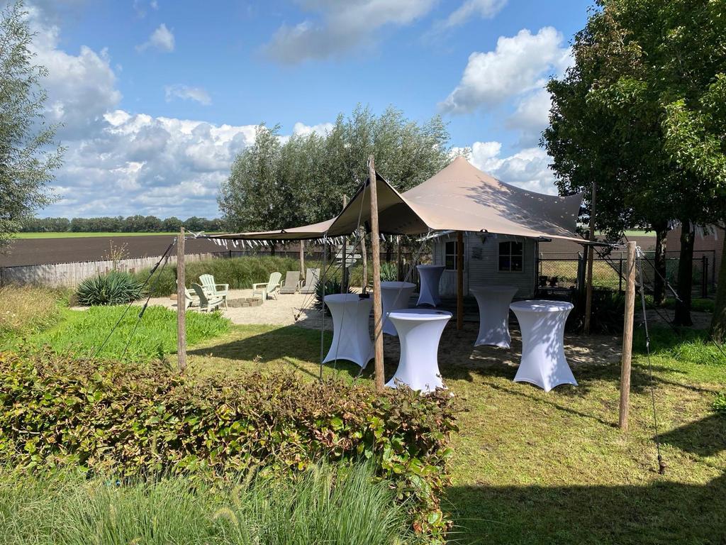 Stretchtent huren 5x10 | Incl op en afbouw | Scherpe prijs, Tuin en Terras, Partytenten, Overige typen, Zo goed als nieuw, 4 tot 6 meter