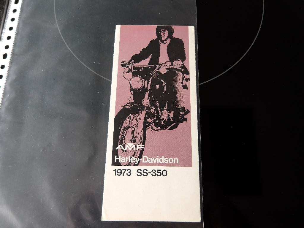 folder AMF Harley Davidson SS350 1973, Motoren, Verzenden, Harley-Davidson of Buell
