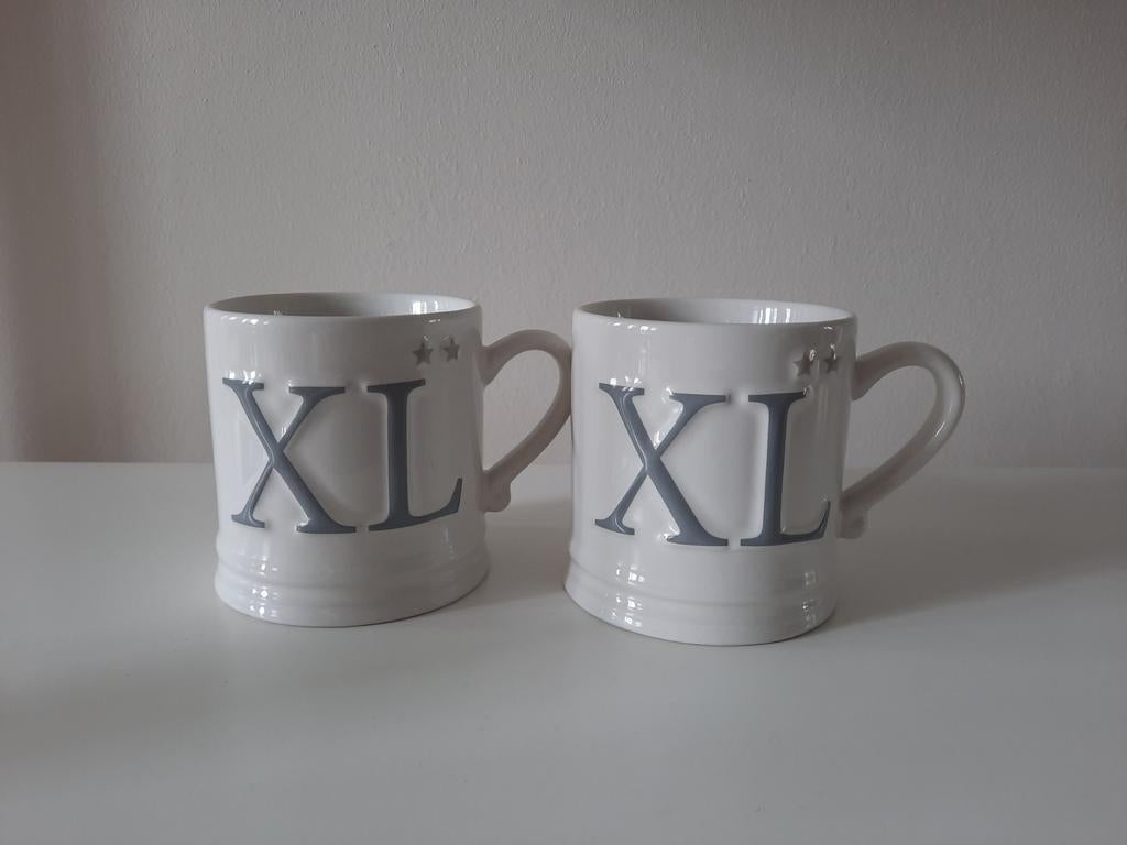 6x Bastion Collections XL mokken, Ophalen, Zo goed als nieuw