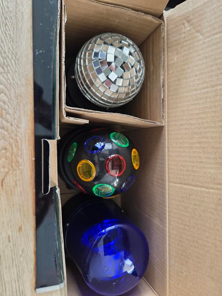 Mini disco met 3 verschillende discolampen, Ophalen of Verzenden