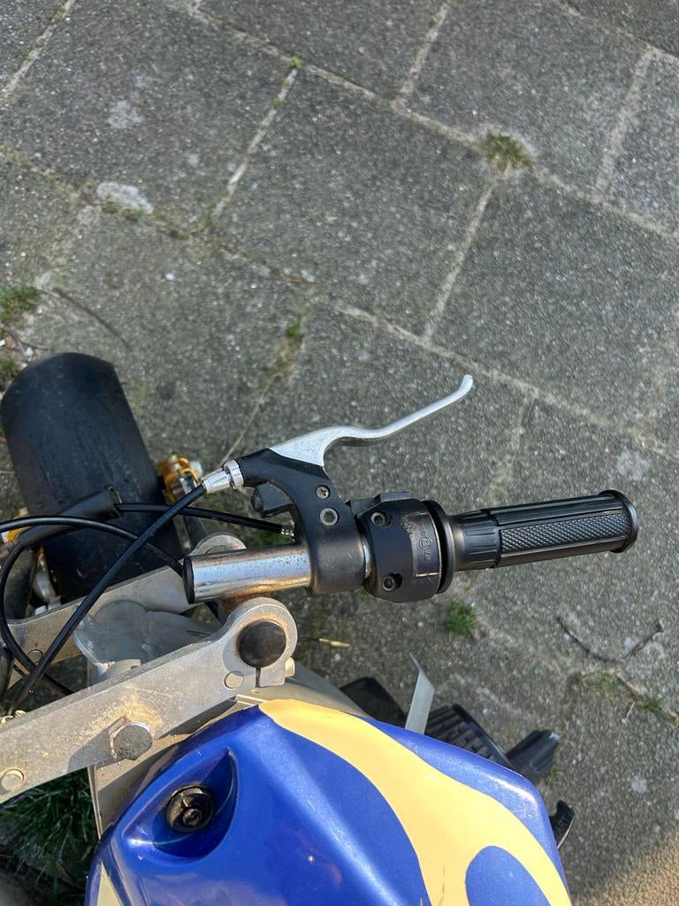 Pocketbike 50cc blauw en wit, Ophalen of Verzenden, Gebruikt, Pitbike