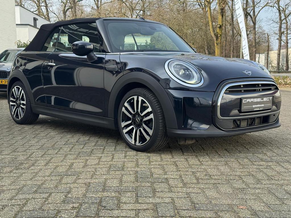 MINI Cooper 1.5 Cabriolet, Yours, NAVIGATIE, Camera, Climaat, Auto's, Mini, 136 pk, Gebruikt, Zwart, 4 stoelen