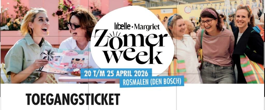 2 tickets Libelle zomerweek vrijdag 24 april, Twee personen, April