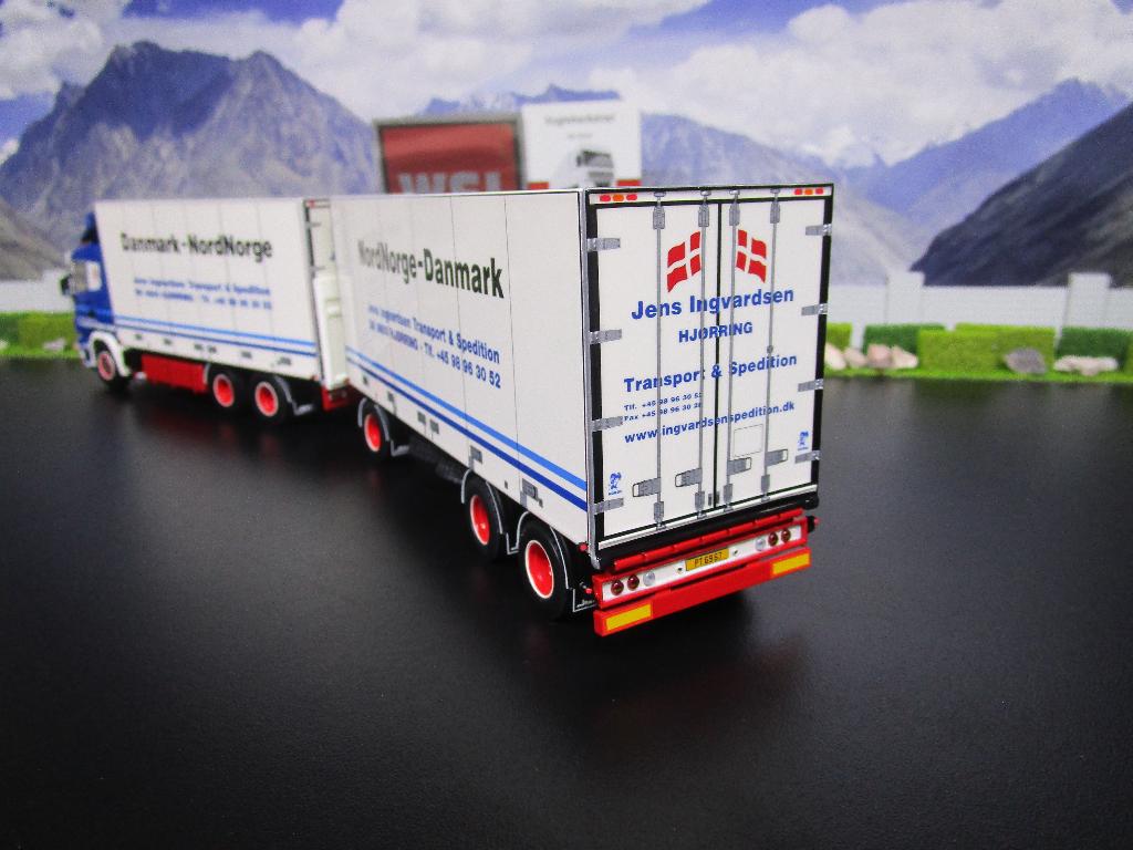 Wsi 01-4656 Scania R4 Flatroof , Jens Ingvardsen, Ophalen, Nieuw, Bus of Vrachtwagen, Wsi