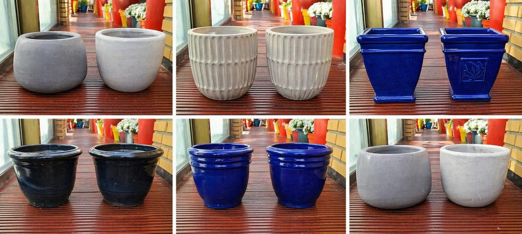 Potten, Tuin en Terras, Ophalen, Gebruikt, Rond, Minder dan 40 cm