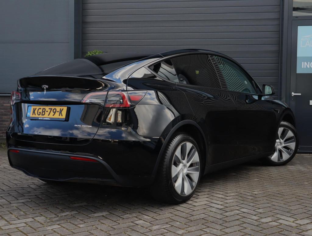 Tesla Model Y Long Range AWD 75 kWh | 94.4% SOH | Pano | Aut, Auto's, Tesla, Automaat, Stof, Gebruikt, Zwart