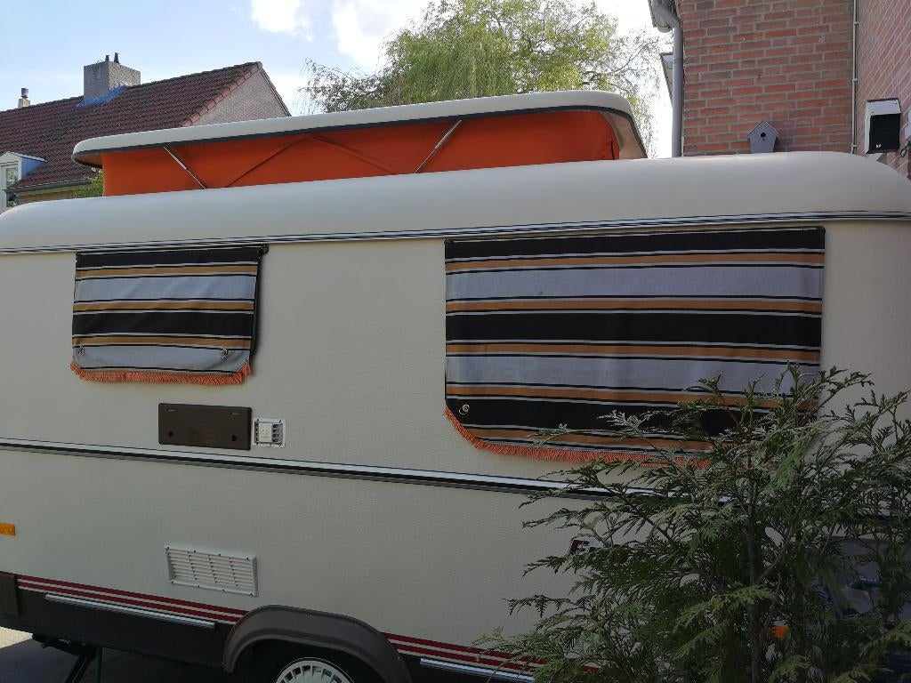 Zonwering/gordijnen voor Eriba Touring caravan,1988. Franjes, Ophalen of Verzenden, Gebruikt