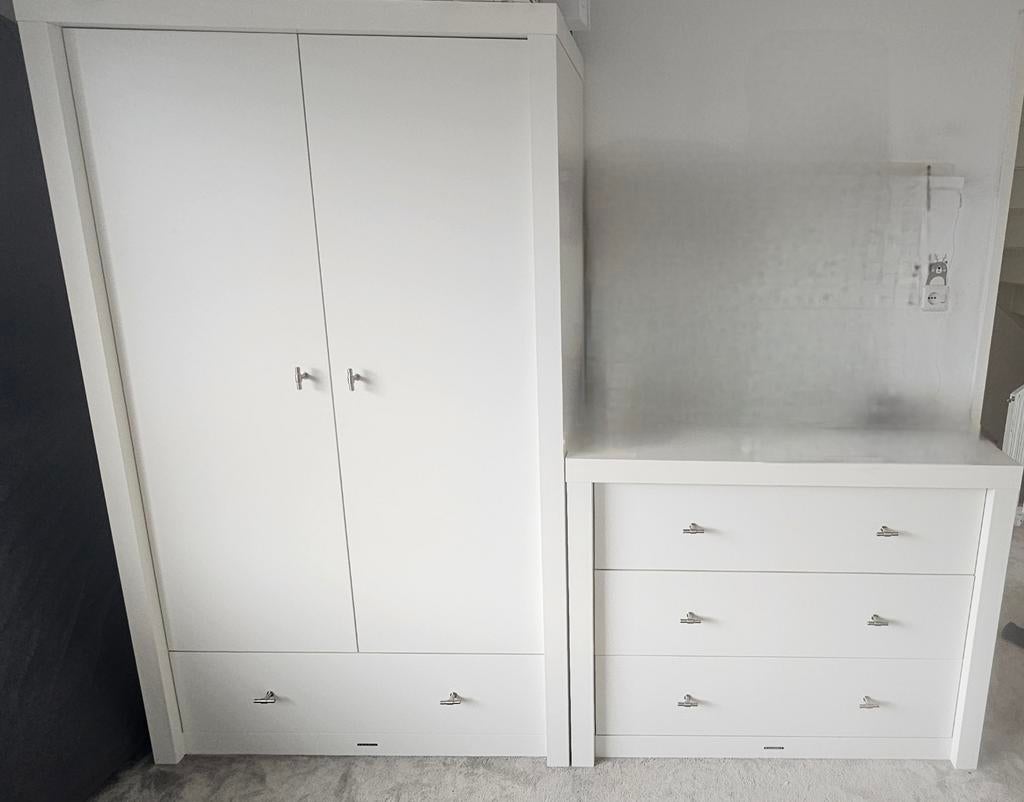 Complete Kidsmill babykamer: kast, ledikant, commode, Kinderen en Baby's, Kinderkamer | Complete kinderkamers, Ophalen, Gebruikt
