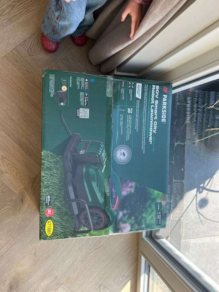 Parkside 20V Smart City Robot Grasmaaier Nieuw, Tuin en Terras, Grasmaaiers, Cirkelmaaier, Minder dan 30 cm, Accu-grasmaaier, Nieuw