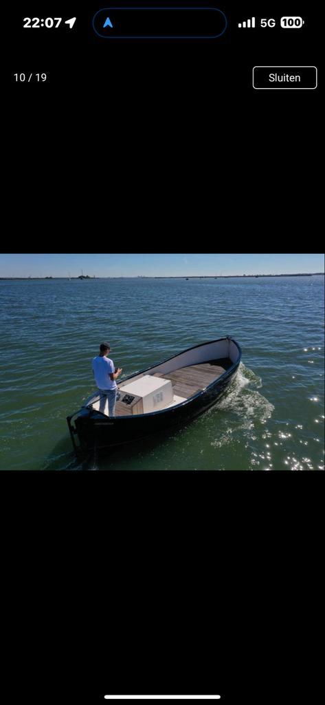 Reddingsloep 8m Polyester met 58pk Dieselmotor en Trailer, Watersport en Boten, Sloepen, Gebruikt, Binnenboordmotor, Diesel, Polyester