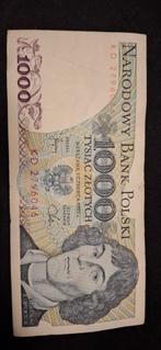 Poolse 1000 Zlotych bankbiljet, Postzegels en Munten, Ophalen