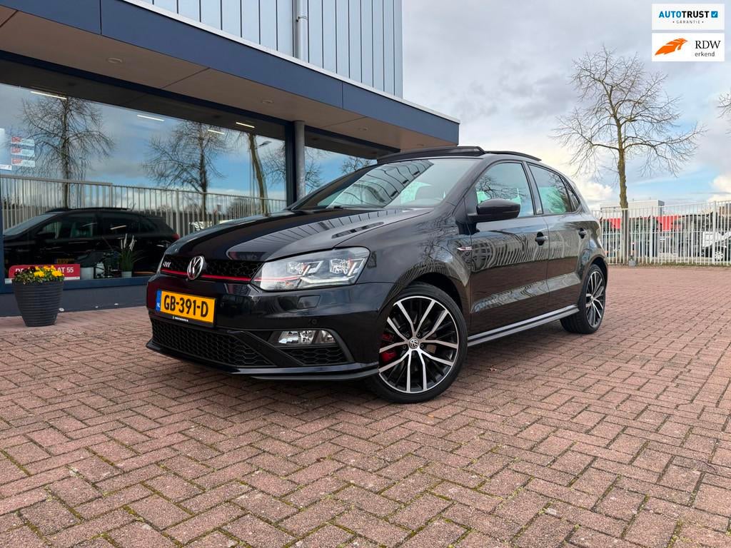 Volkswagen Polo 1.8 TSI GTI |DSG | Pano | LED | VAGTechniek, Stof, Gebruikt, Zwart, Bedrijf