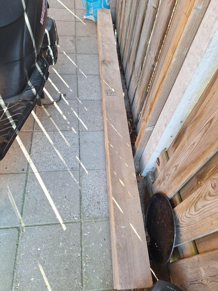 Dikke balk, ideaal voor constructie of decoratie., Doe-het-zelf en Verbouw, Ophalen, Gebruikt, Balk, Overige houtsoorten