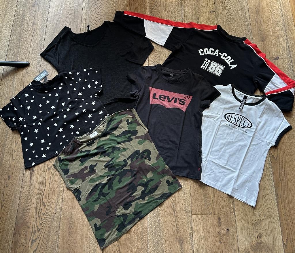 Pakketje t- shirts / shirt maat S Levi Amy Primark Aware, Kleding | Dames, Overige kleuren, Ophalen of Verzenden, Korte mouw, Maat 36 (S)