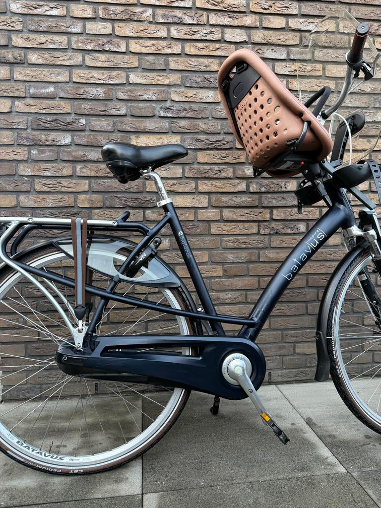 Batavus Inspire Bolero met Thule Yepp voorzitje, Fietsen en Brommers, Fietsen | Dames | Damesfietsen, Ophalen, Gebruikt, Versnellingen