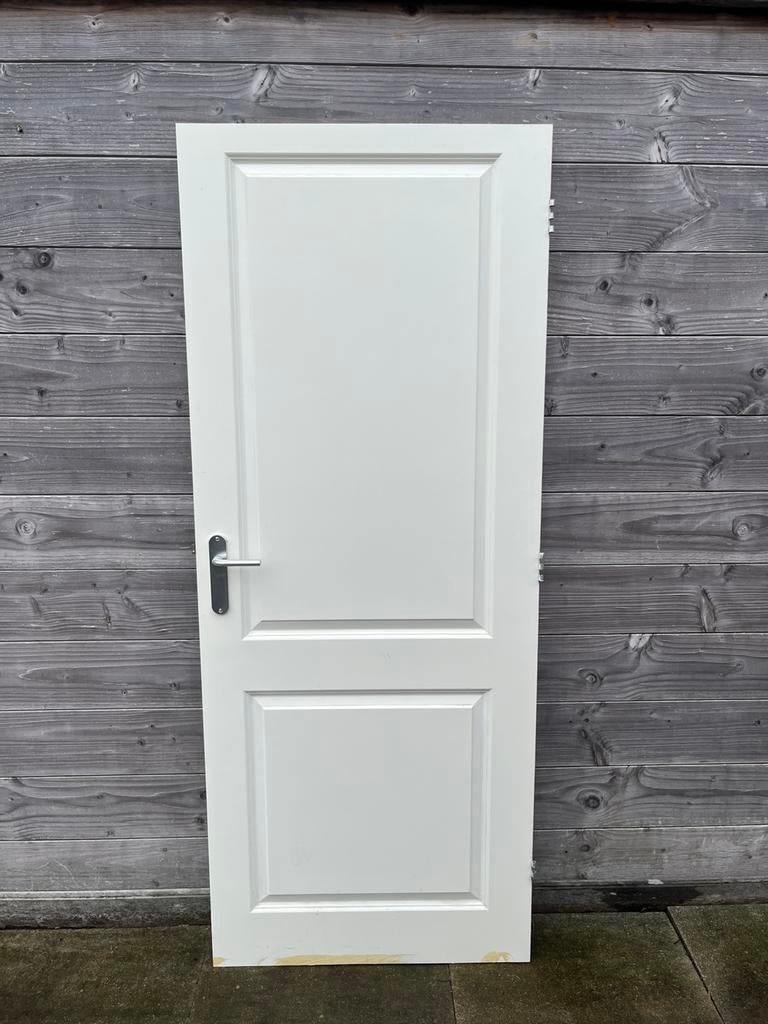 2x Facetdeur / kaderdeur (MATEN OP FOTO 3 tm 6), Ophalen, Gebruikt, Minder dan 80 cm, Binnendeur