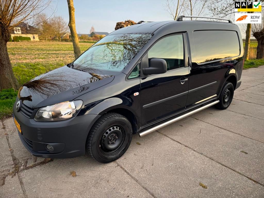 Volkswagen Caddy 1.6 TDI Maxi L2 102PK DSG/AIRCO/CRUISE/CARP, Auto's, Bestelauto's, Euro 5, Stof, Gebruikt, 4 cilinders