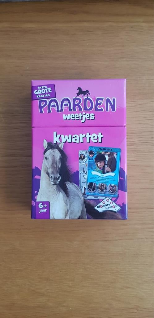 PAARDEN KWARTET, Verzamelen, Speelkaarten, Jokers en Kwartetten, Ophalen of Verzenden, Gebruikt, Kwartet(ten)
