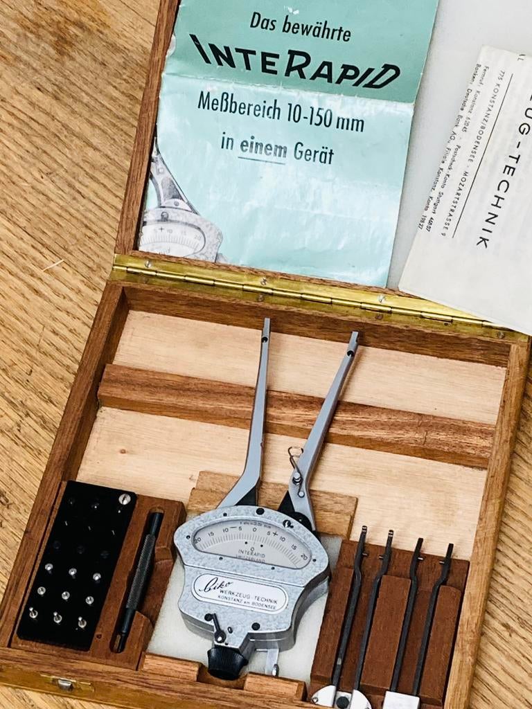 Interapid IRA2 binnenmeter 18-150 mm draaibank freesbank, Doe-het-zelf en Verbouw, Ophalen of Verzenden, Zo goed als nieuw