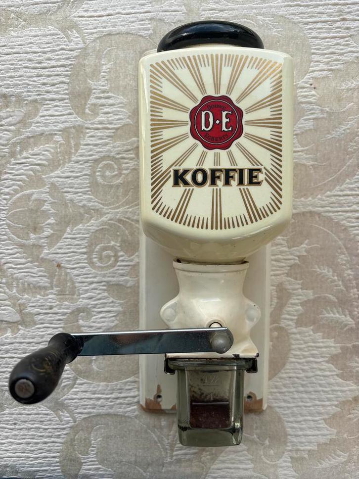 Vintage Douwe Egberts koffiemolen - wandmodel, Antiek en Kunst, Antiek | Keukenbenodigdheden, Ophalen of Verzenden