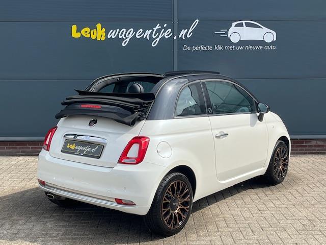 Fiat 500 C 1.2 120th Edit. Cabrio *ACTIEPRIJS *vól opties, Voorwielaandrijving, Gebruikt, 4 cilinders, Cabriolet
